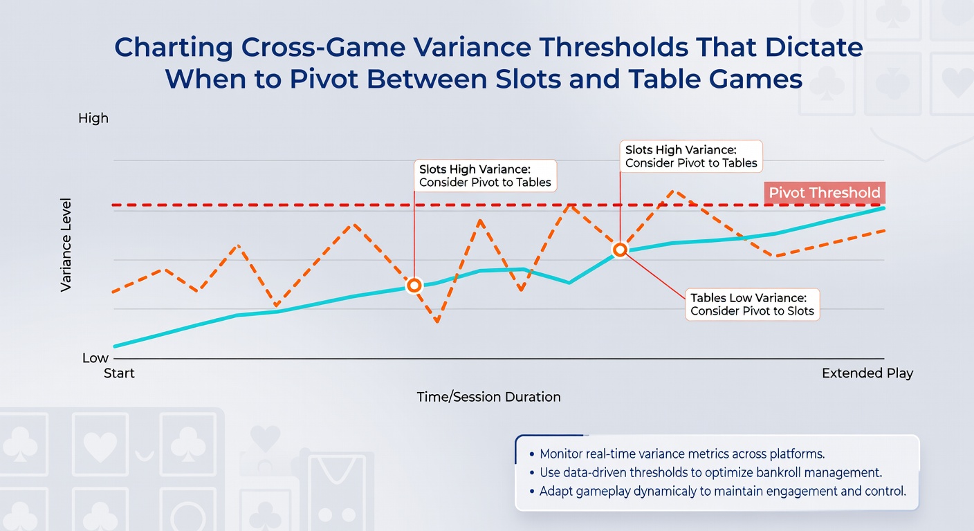 Chart illustrating session timelines with variance pivot markers between slot and table segments