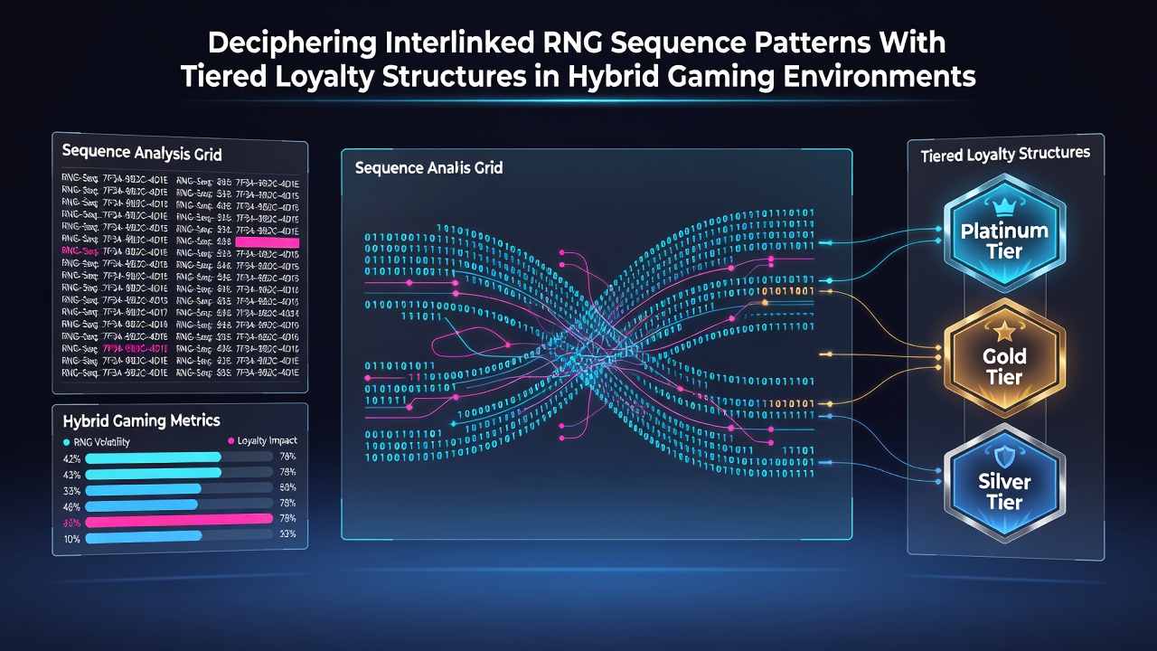 Chart displaying loyalty tier progression alongside sample RNG output correlations in hybrid environments